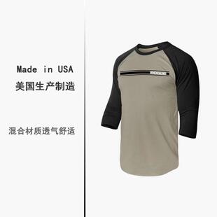 ROGUE美国制造运动休闲健身撸铁速干排汗7分短袖t恤欧美码大号