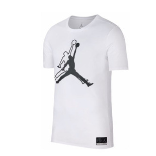 正品现货jordan got game飞人乔丹aj纯棉短袖运动t恤圆领白色L