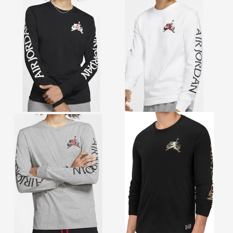 飞人logo长袖运动t恤JORDAN