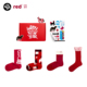 马年本命年红色袜子女款 新年礼物秋冬季 中筒生肖2026长袜棉袜礼盒