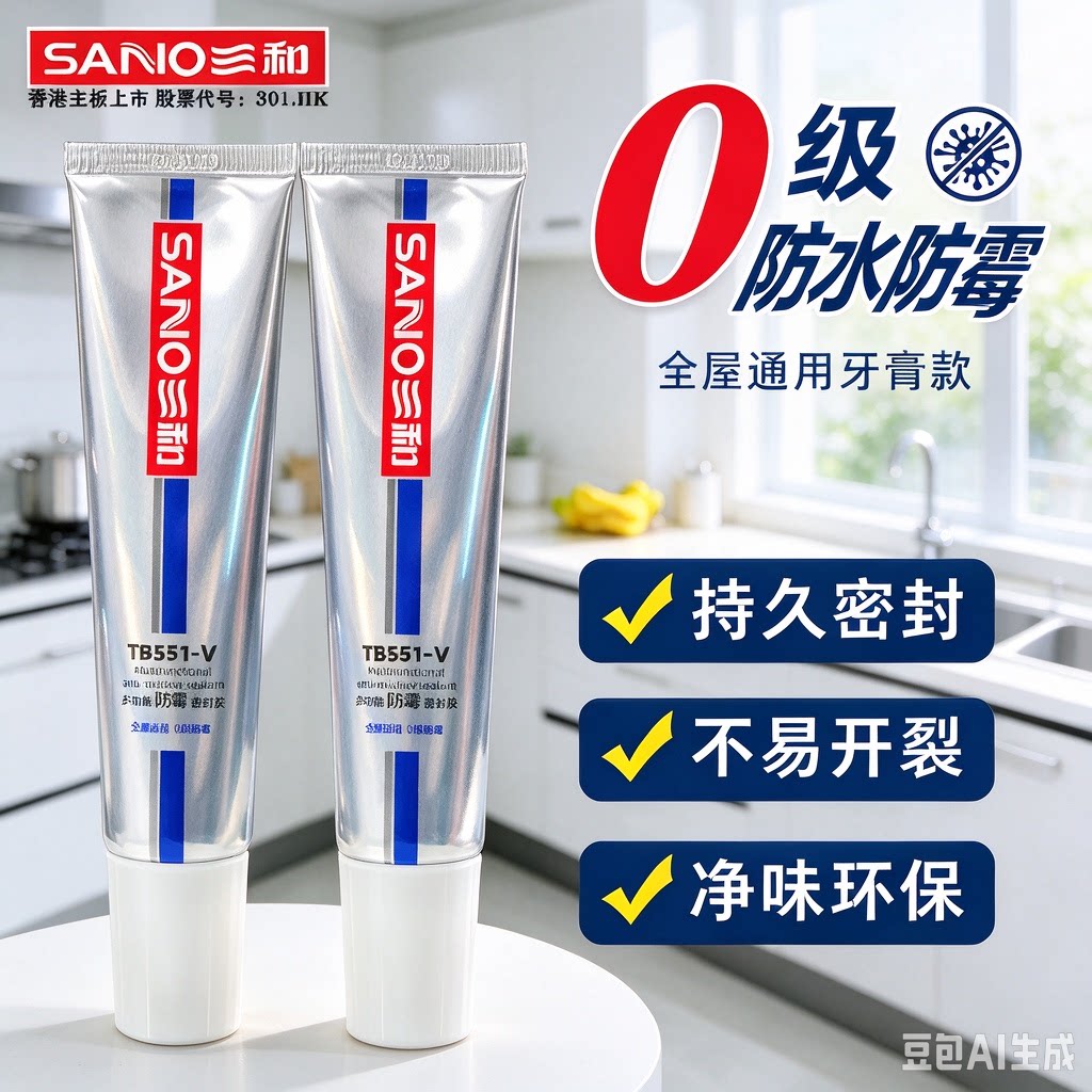 三和封边胶厨卫防水防霉防潮美缝图片