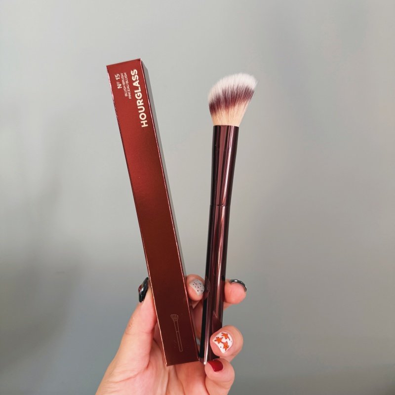 原装正品HOURGLASS坡面腮红刷N.15化妆刷HG修容刷斜角点彩刷