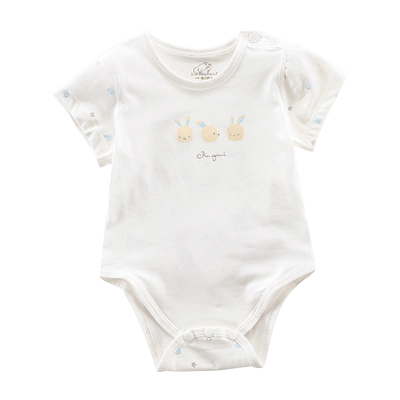 新生儿薄款连体短袖三角哈衣