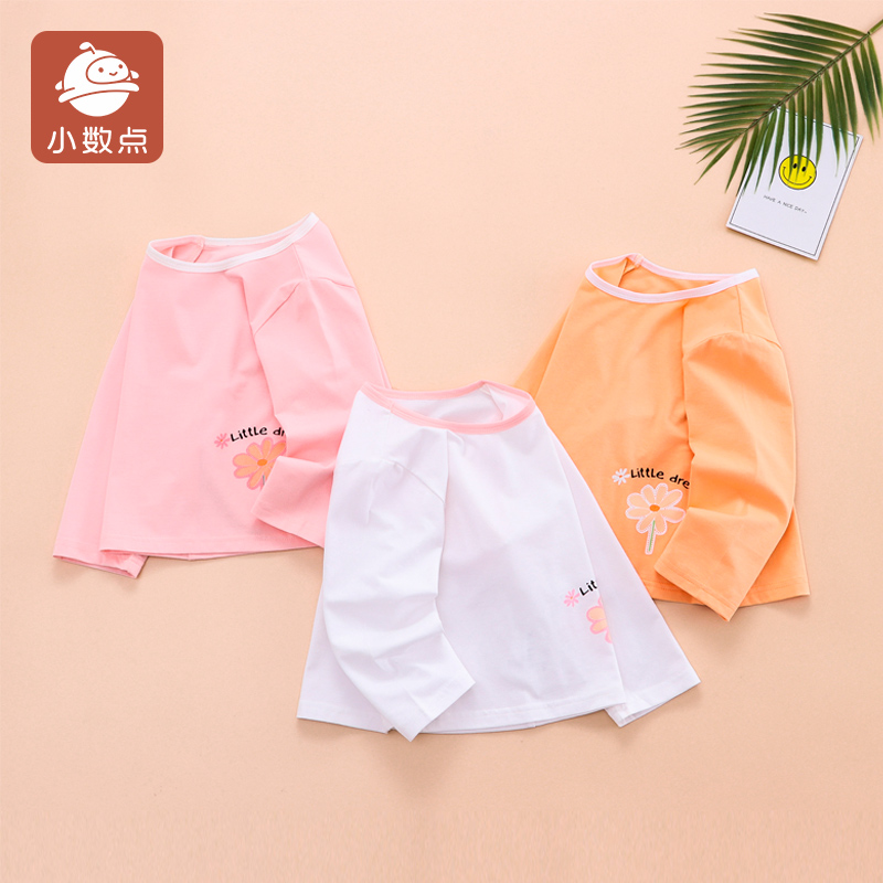 小数点圆领休闲长袖T恤