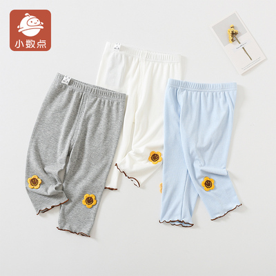 小数点高弹力薄款打底裤