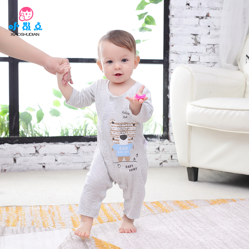 童装小数点休闲柔软单层连体衣