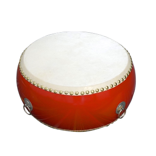 大鼓牛皮鼓中国红龙鼓成人儿童扁鼓舞蹈鼓教学专用打节奏堂鼓锣鼓