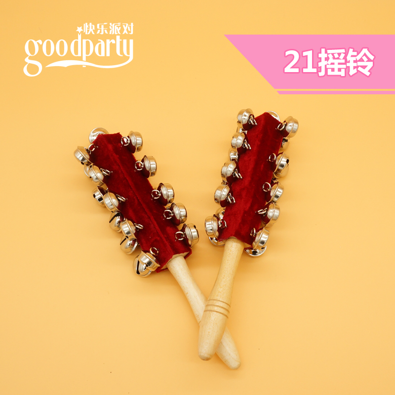 教具打击乐器红绒布棒铃奥尔夫