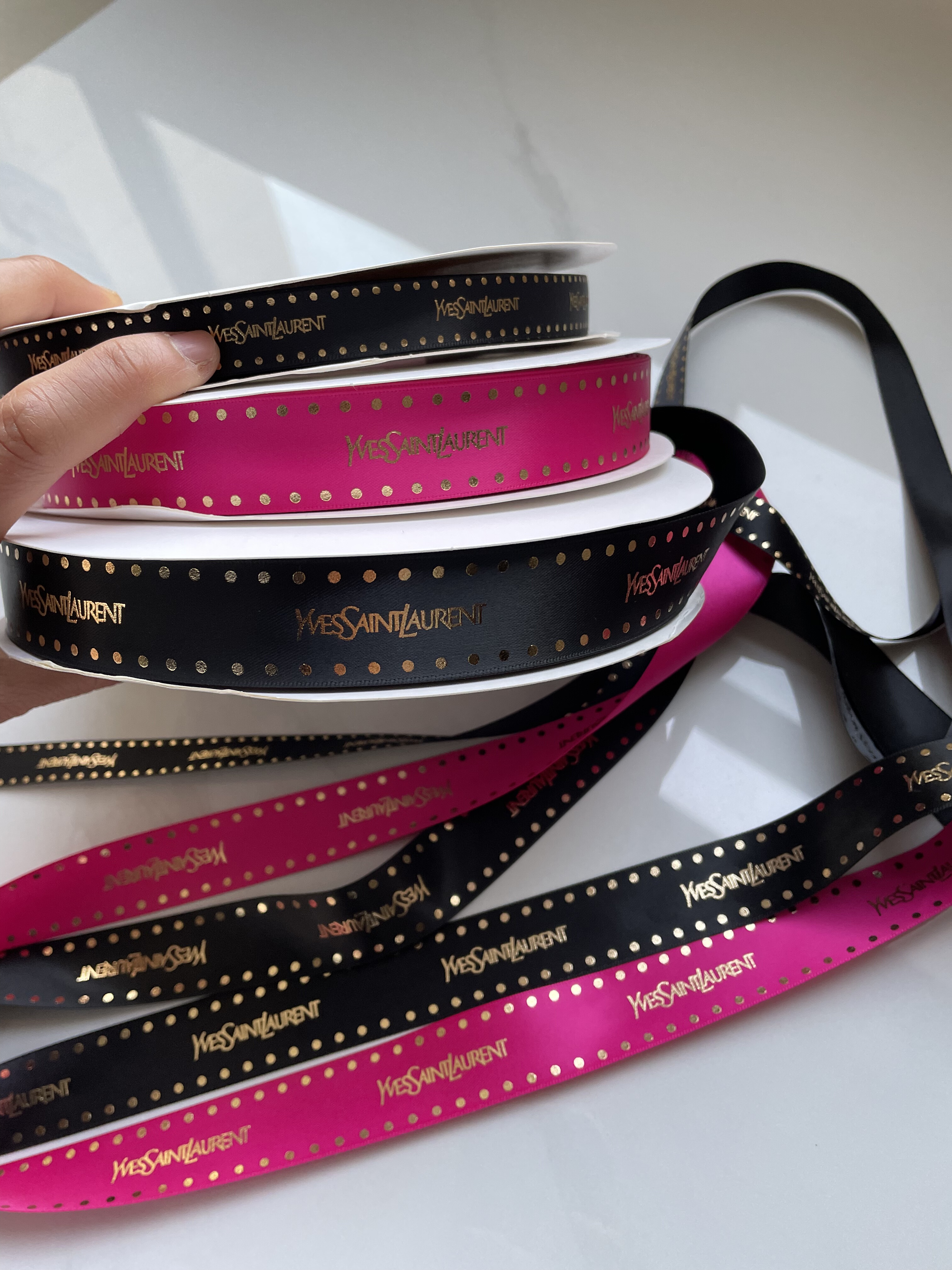 专柜原装正品 圣罗兰包装丝带礼品打包绸带 礼物自制diy绑带,纺织面料/辅料/配套,织带/丝带/缎带,淘宝优惠券,粉丝福利购,淘宝优惠卷