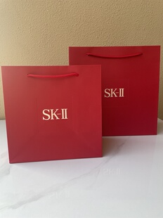 国内专柜 SKII SK-II SK2 礼盒 拎袋 神仙水清莹露大红瓶面霜礼袋