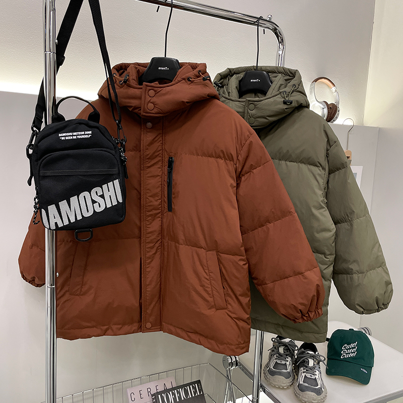 男大童可拆帽羽绒服休闲