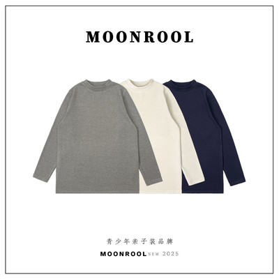 男大童保暖长袖半高领打底衫