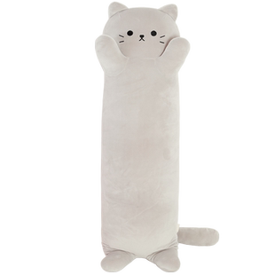 猫咪玩偶睡觉抱枕女生布娃娃可爱床上公仔长条夹腿侧睡毛绒玩具