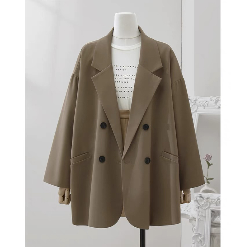 欧货西装外套高级感双排扣女宽松