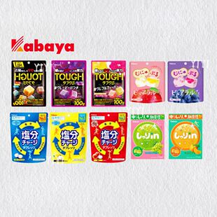 日本直邮Kabaya卡巴也软糖夹心酸奶苹果葡萄西柚可乐汽水柠檬盐糖
