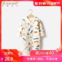 Quần áo trẻ sơ sinh quần áo sơ sinh xuân hè Quần áo trẻ em 0-3 tháng 6 mẫu mỏng ra romper cotton - Áo liền quần áo liền quần ngộ nghĩnh cho bé