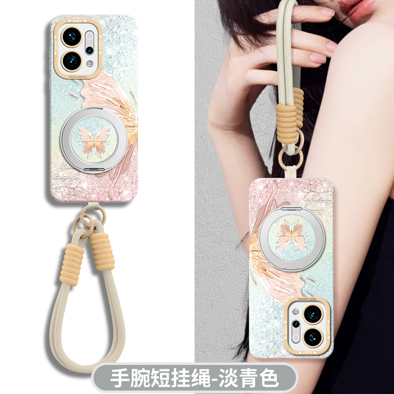 适用opporeno14手机壳蝴蝶人鱼姬