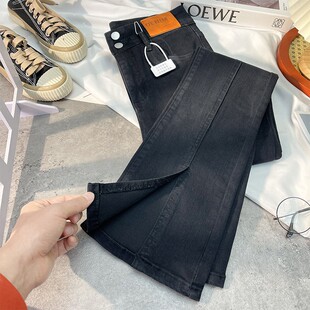 爆款 175高个子加长裤 大码 女高腰显瘦喇叭裤 加绒 子180微喇牛仔裤