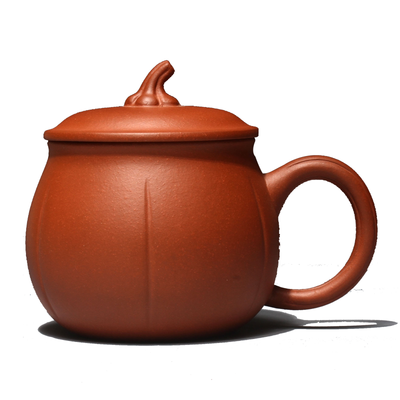 一心玉壶宜兴紫砂杯名家全手工茶杯原矿紫砂茶具茶杯礼物南瓜杯