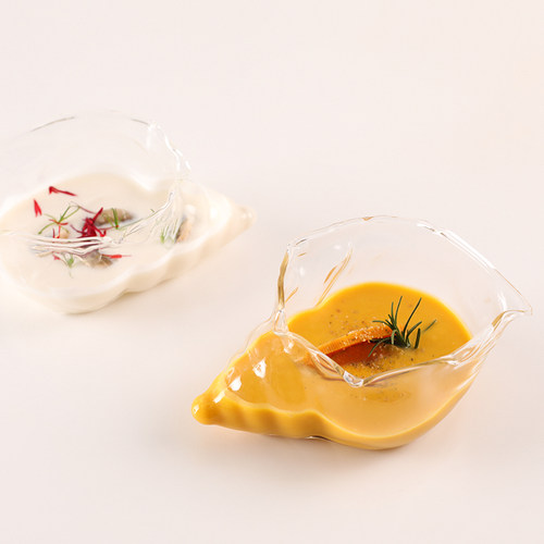 透明餐具创意海螺造型玻璃