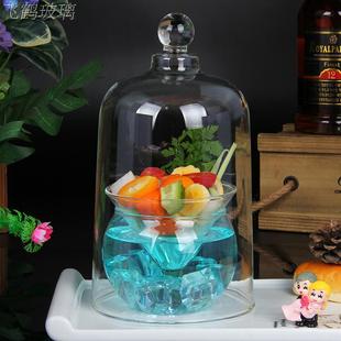 创意凉菜分子料理美食玻璃水果冰镇色拉碗酒吧鸡尾酒大董意境套装