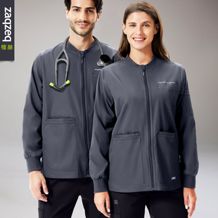 ZaqZeq/檀赫医生长袖外套手术室巡回护士刷手服男女加厚洗手衣冬