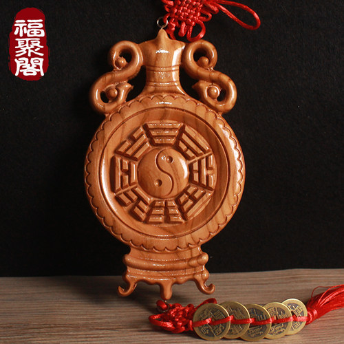 桃木平安瓶八卦化解门对门冲