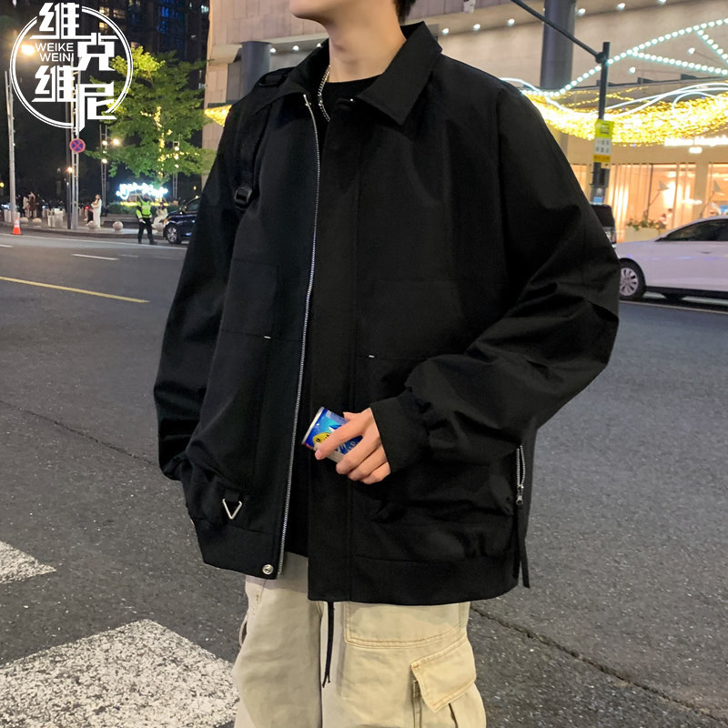 美式夹克外套男士2026春秋新款潮牌潮流休闲帅气青少年高级感上衣