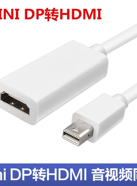 显卡迷你DP转HDMI电视高清视频线雷电MINI DP/DisplayPort转HDMI
