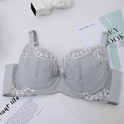 舒适上托薄杯文胸 侧收副乳调整型内衣女 透气贴肤聚拢 阿裳W6066