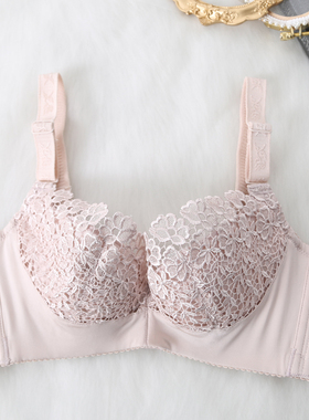 无海绵薄款蕾丝文胸 舒适聚拢 侧收调整型 内衣女 阿裳 W6586