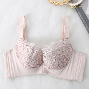 阿裳 无海绵薄款 W6586 内衣女 侧收调整型 蕾丝文胸 舒适聚拢
