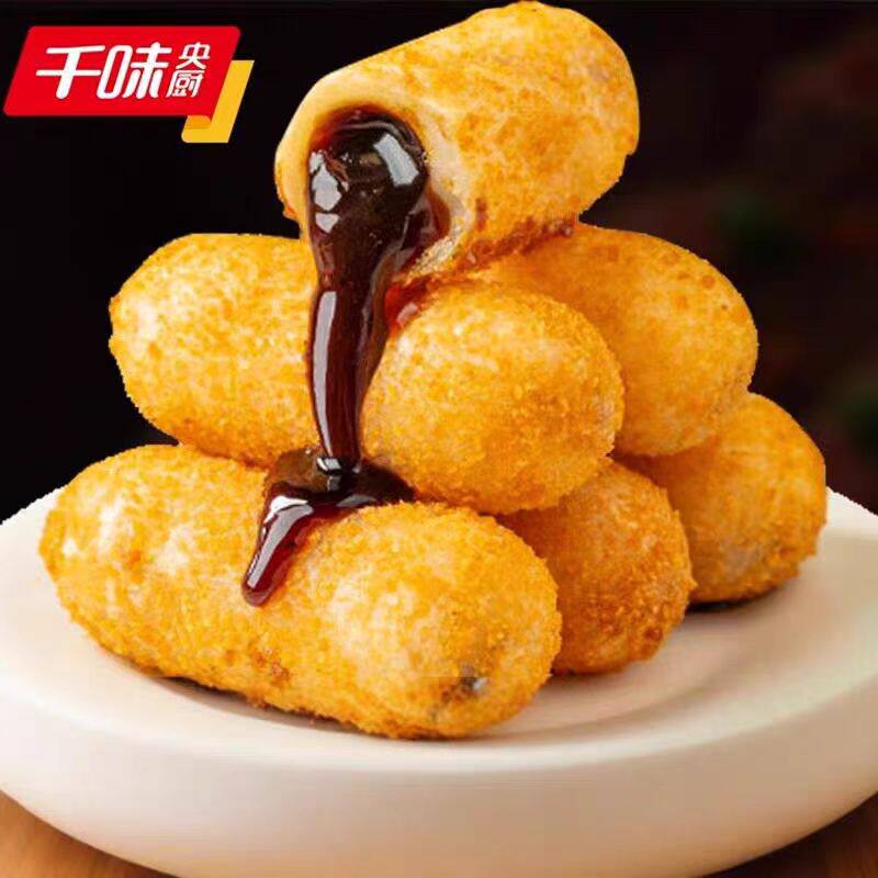 千味央厨爆浆红糖糍粑旗舰店年糕批发商用半成品火锅油炸小吃即食