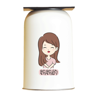 不锈钢漱口杯磁吸套装亲子一家四口刷牙杯子磁铁壁挂式免打孔牙缸