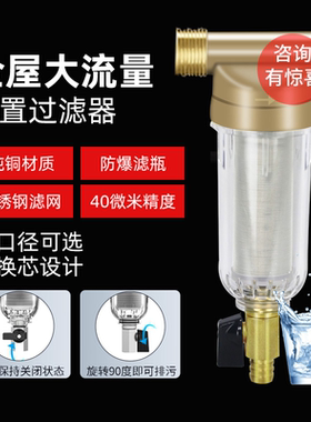 大流量前置过滤器自来水净水器