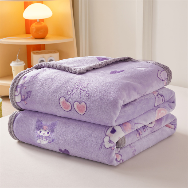 牛奶绒双面印花毛毯卡通