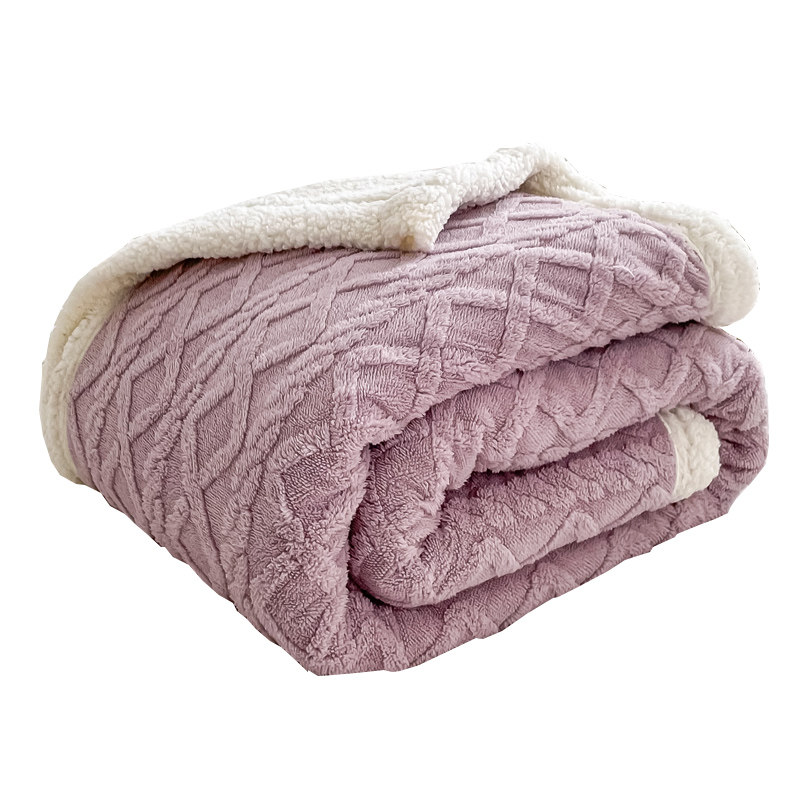 纯色羊羔绒毛毯冬季加厚保暖层珊瑚绒塔芙绒午睡小毯子沙发盖毯,床上用品,休闲毯/毛毯/绒毯,淘宝优惠券,粉丝福利购,淘宝优惠卷