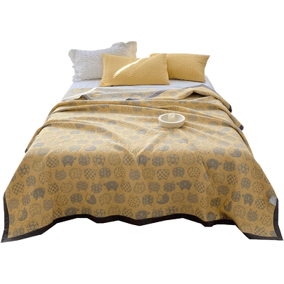 夏季三层纱全棉简约毛巾被毛巾被