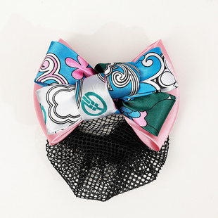 中国农业银行同款女网兜职业头花盘发上班空姐优雅简约时尚头饰