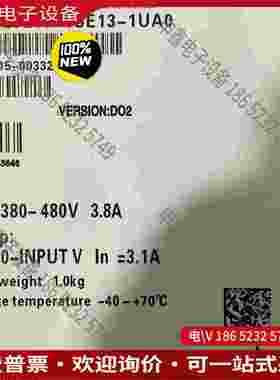 拍前询价：6SL3210-1SE13-1UA0SIMENSS120 变频