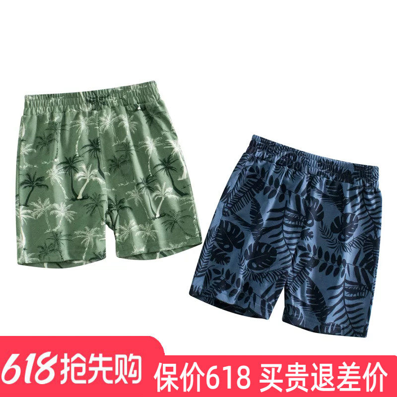 男童短裤中小童纯棉裤子男孩宝宝五分裤2026夏季新款印花薄款中裤