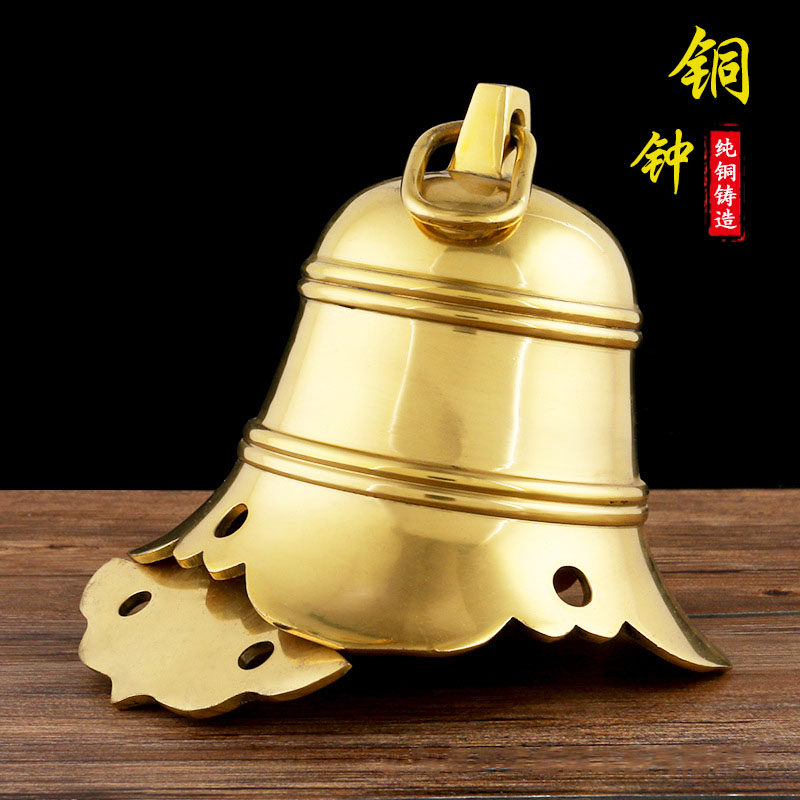 纯铜风铃复古寺庙铜板铜钟寺院佛塔铃铛挂件仿古屋檐吊垂风铃包邮