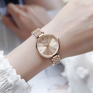 复古女表手链表时装 聚利时钢带手表女韩版 表电子石英表 新款 正品