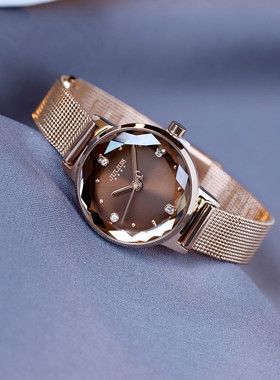 正品聚利时Julius女士手表钻石切割面韩国时尚女表流行款石英表