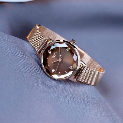 聚利时正品切割面流行款女士手表