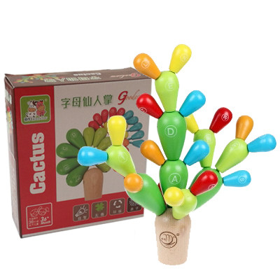 蒙特梭利氏儿童早教玩具仙人球木质积木拼插仙人掌宝宝幼儿益智力,玩具/童车/益智/积木/模型,普通塑料积木,淘宝优惠券,粉丝福利购,淘宝优惠卷
