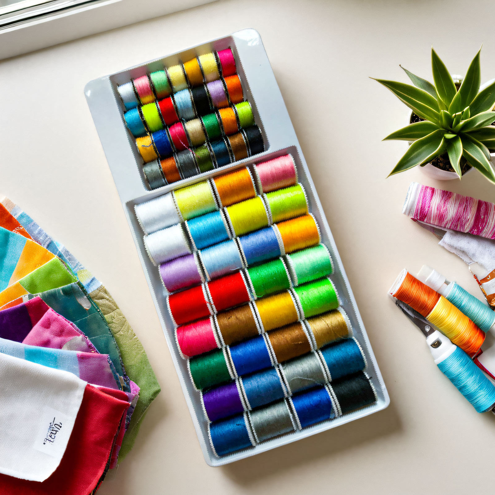 彩色缝纫线涤纶线缝纫机线