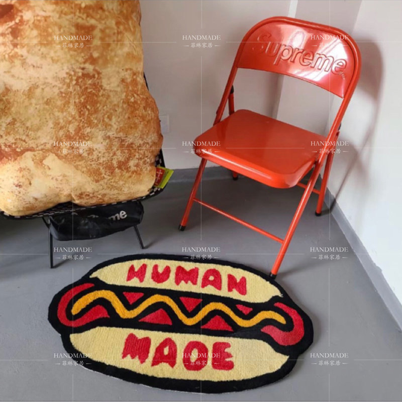 不规则床边毯潮流卧室衣帽间个性地毯沙发茶几创意趣味搞怪地垫厚