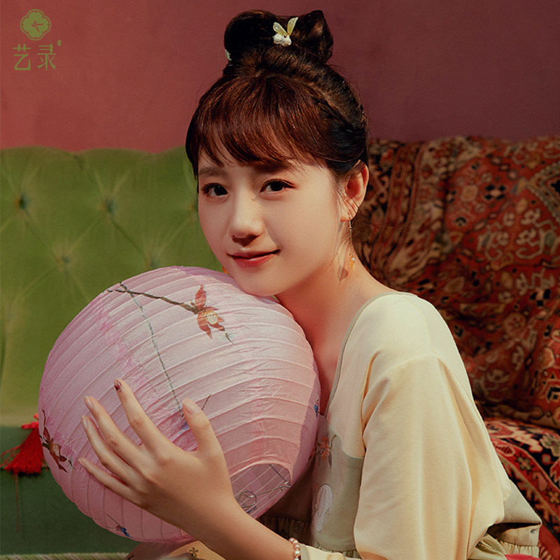 艺录新中式家居服 春季中厚纯棉月桂兔古风汉服国风睡衣女睡裙