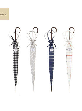 日本女士长柄手动晴雨伞春夏新品